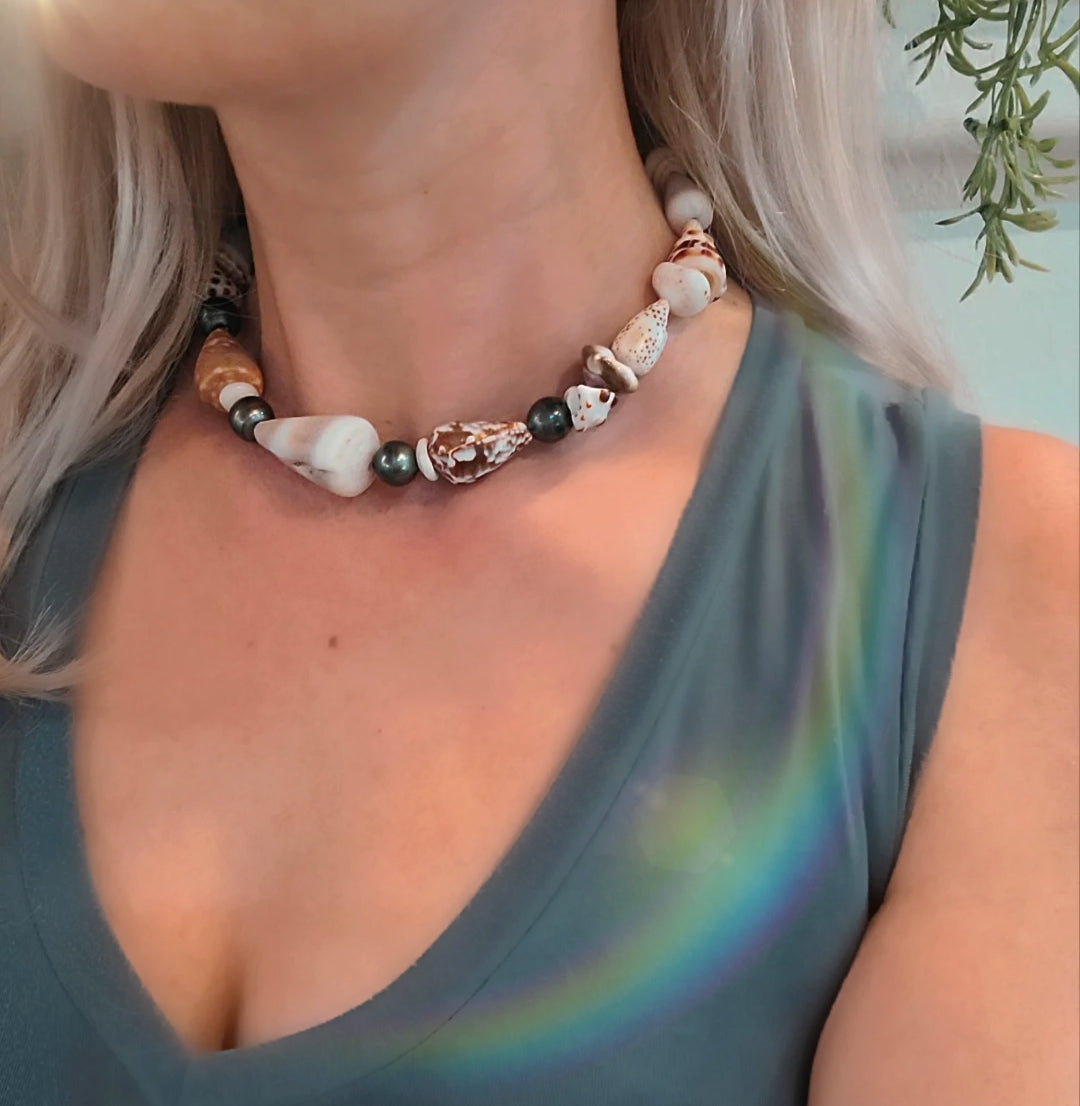 Rainbow Shell Necklace