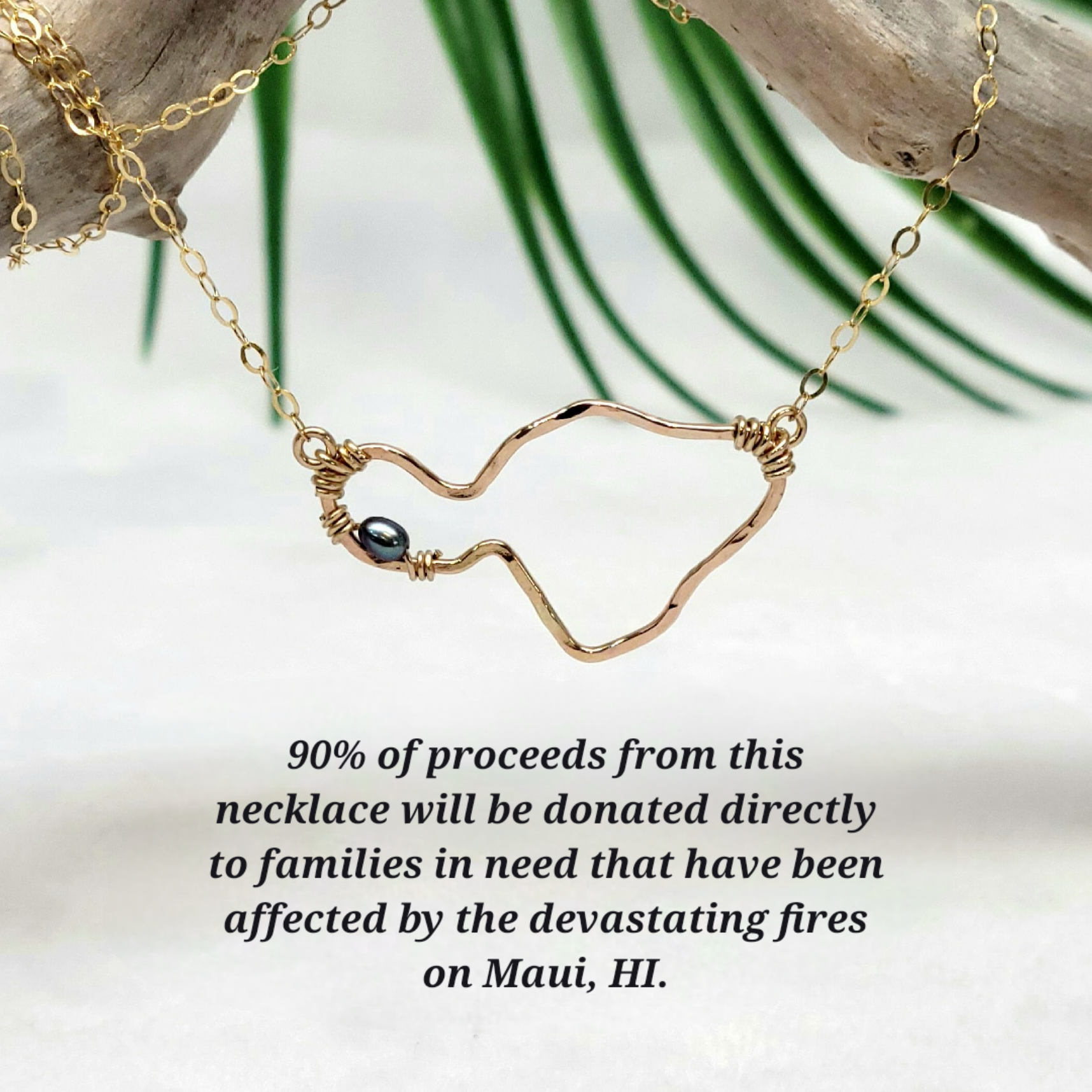 Maui Fire Fundraiser " Pray for Maui" Necklace.