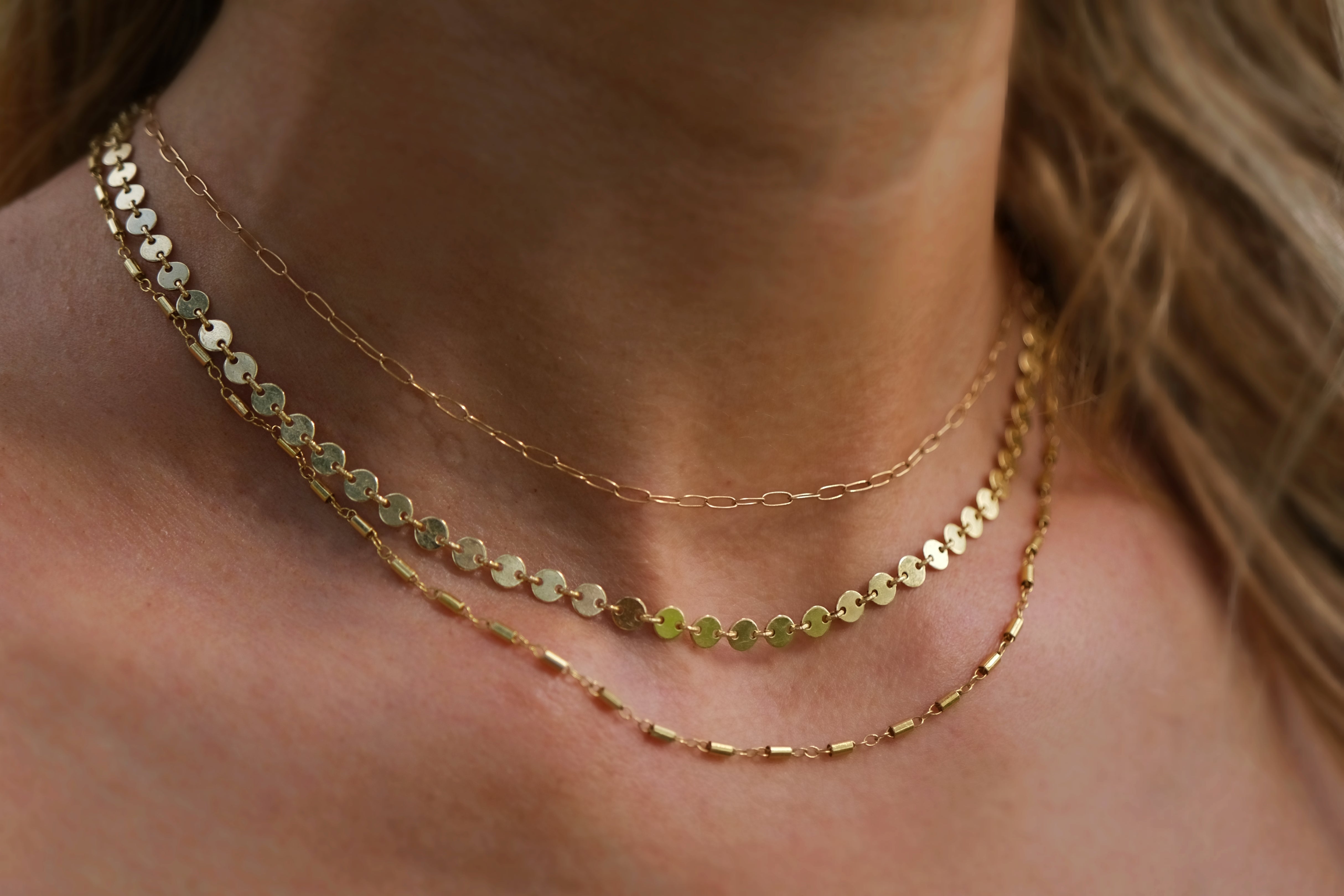 Mini Gold Coin Necklace